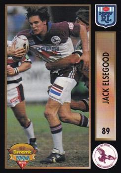 1994 Dynamic Rugby League Series 1 #89 Jack Elsegood Front